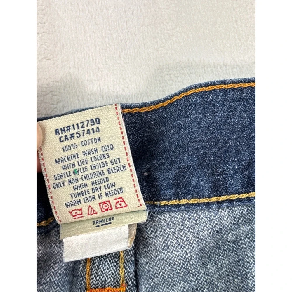 True Religion Rocco Slim Fit Jeans Mens 32 Medium Wash Blue Made in USA Cotton